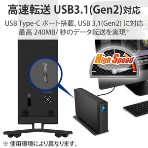 LACIE 外付けHDD(16TB) d2 Professional ブラック STHA16000800-イメージ3