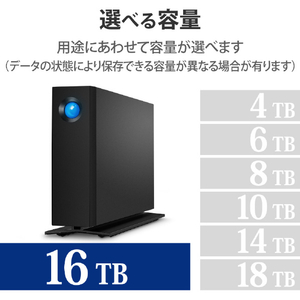 LACIE 外付けHDD(16TB) d2 Professional ブラック STHA16000800-イメージ7