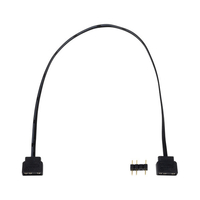 アイネックス アドレサブルLED用延長ケーブル 20cm ブラック RLD-EXD20A