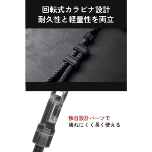 エレコム ZEROSHOCK ショルダーストラップ ブラック P-STSDH1ZEROBK-イメージ5