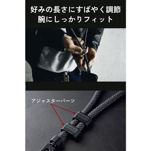エレコム ZEROSHOCK ショルダーストラップ ブラック P-STSDH1ZEROBK-イメージ7