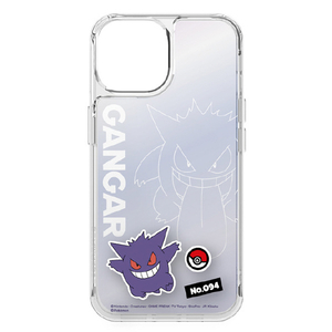 グルマンディーズ iPhone 15/14/13用ハイブリッドケース(OIシート) SHOWCASE+ ポケットモンスター ゲンガー POKE-876A-イメージ1
