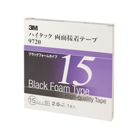 3M ハイタック両面接着テープ 9720 15mmX8m 黒 1巻=1箱 9720 FC908XS-4753887