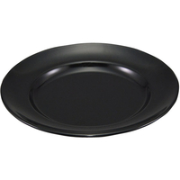 エンテック ラーメン丼受皿 小 (平皿20cm) (黒) FC73296-NO.26AB