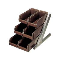 江部松商事 オーガナイザー 3段2列 6ヶ入 ブラック FC170KY-0101340
