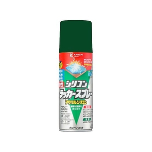 カンペハピオ 油性シリコンラッカースプレー グリーン 420ml FCB082N-イメージ1