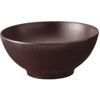 台和 メラミン食器 ウォールナ ボール 17cm WD-41-DBR ダークブラウン FC589LD-1545720