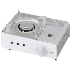 アイリスオーヤマ カセットコンロミニ オフホワイト IGC-M1-W-イメージ1