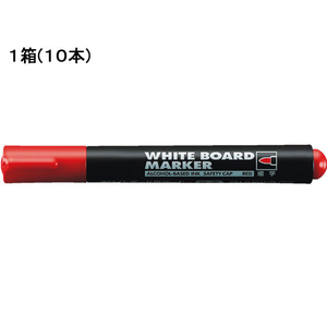 コクヨ ホワイトボードマーカー 細字 赤 10本 1箱(10本) F838101-PM-B101NR-イメージ1
