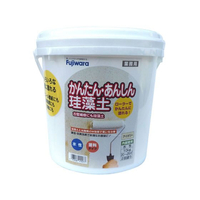 フジワラ化学 簡単安心珪藻土 10kg アイボリー FCF001A