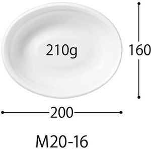 中央化学 カレー容器 SD ビストロ M20-16 W 身 50枚 FCG887W-00453233-イメージ2