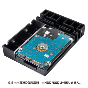センチュリー HDD変換マウンタ 裸族のインナーダイレクト Ver.2 ブラック CRIN2535D2-イメージ4