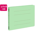 ビュートン フラットファイルPP A5ヨコ グリーン 5冊 FC775YN-FF-A5E-GN