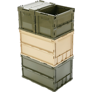 トラスコ オリコン 薄型折りたたみコンテナ ５０Ｌ ＯＤ色 食品衛生法適合（ポジティブリスト適合） TR-O50B-OD-イメージ5