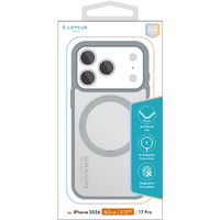 MSソリューションズ iPhone 18 Pro用「GRASIM」ライトグレー LN-IP26GRLGY