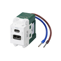 ヤザワ 埋込USBコンセントPD36W ホワイト H4USB20PD36WH