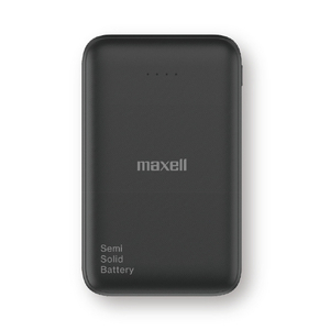 マクセル 半固体モバイルバッテリー5000mAh ブラック MPC-CSSB5000BK-イメージ1
