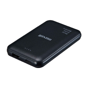 マクセル 半固体モバイルバッテリー5000mAh ブラック MPC-CSSB5000BK-イメージ3