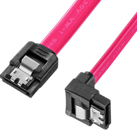 サンワサプライ 下L型シリアルATA3ケーブル(両ラッチ付き・0．3m) TK-SATA3-03SL