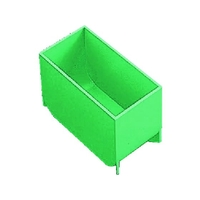 トラスコ中山 樹脂BOX Bサイズ 100×50×55 (2個入) FC761DT-2222434