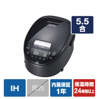 タイガー IH炊飯ジャー(5．5合炊き) e angle select ブラック JPW-10E3K