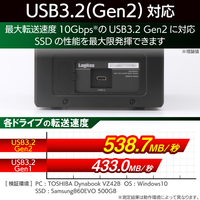 ロジテック LGB-4BNHUC USB3．1(Gen2)対応4bayHDDケース |エディオン
