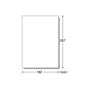 エーワン フリーラベルワイド 手書き用 B5 ノーカット 500枚 F877424-06195-イメージ1