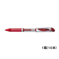 ぺんてる エナージェル 太字 1.0mm 赤 10本 1箱(10本) F888366-BL60-B