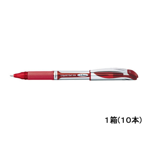 ぺんてる エナージェル 太字 1.0mm 赤 10本 1箱(10本) F888366-BL60-B-イメージ1