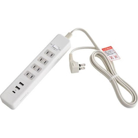 エスコ 100V/14A×2mテーブルタップ USBポート FCJ476H-EA815GL-24