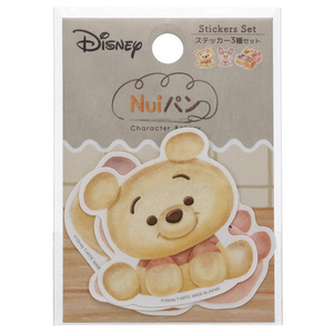 タカラトミーアーツ ディズニーキャラクター/Nuiパン/ステッカー3種セット/ キャラクターパン(プー・ピグレット)/ちぎりパン(プー・ピグレット・イーヨー・ティガー) NUIﾊﾟﾝｽﾃﾂｶ-ｷﾔﾗﾊﾟﾝﾁｷﾞﾘﾊﾟﾝ-イメージ1