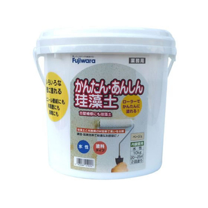 フジワラ化学 簡単安心珪藻土 10kg ベージュ FCF004A-イメージ1