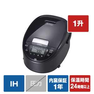 タイガー IH炊飯ジャー(1升炊き) e angle select ブラック JPW-18E3K-イメージ1