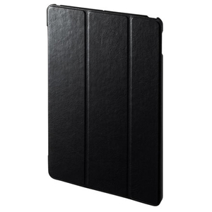 サンワサプライ iPad 10．2インチ用ソフトレザーケース ブラック PDA-IPAD1607BK-イメージ1