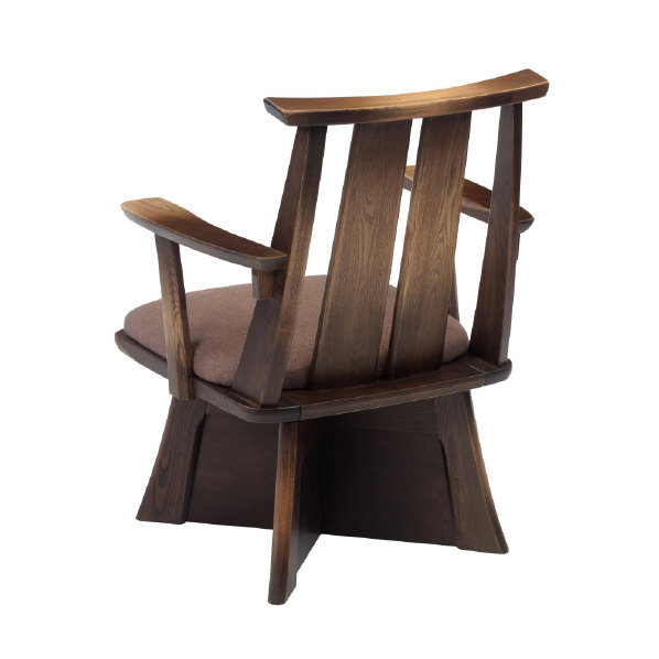 協立工芸 ダイニングこたつ用 チェアー 回転機能付き ブラウン HYGﾁｴｱ- 回転機能付き 材質 タモ材