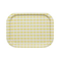 橋本達之助工芸 NSトレーM角 取手なしタイプ ミルキーチェック イエロー ﾄﾚMｶｸﾄﾂﾃﾅｼﾀｲﾌﾟﾐﾙｷﾁｴﾂｸｲｴﾛ
