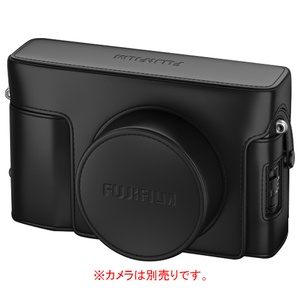 富士フイルム X100V専用レザーケース ブラック FLCX100VB-イメージ1