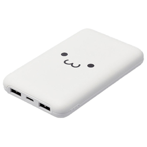 エレコム 薄型コンパクトモバイルバッテリー(10000mAh/20W/C×1+A×2) しろちゃん DE-C44-10000WF-イメージ1