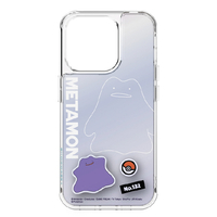 グルマンディーズ iPhone 15 Pro用ハイブリッドケース(OIシート) SHOWCASE+ ポケットモンスター メタモン POKE-877B