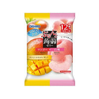 オリヒロ ぷるんと蒟蒻ゼリーパウチ マンゴー+白桃 12個 FC485SA