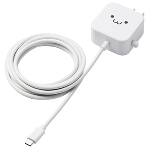 エレコム AC充電器(2.4A/Cケーブル一体型/2.5m) ホワイトフェイス MPA-ACC21WF エレコム AC充電器(2.4A/Cケーブル一体型/2.5m) ホワイトフェイス MPA-ACC21WF