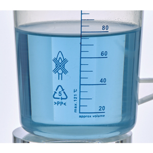 トラスコ ポリプロピレン青目盛ビーカー　１００ｍｌ（取手付） HPB-100-イメージ3