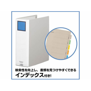 キングジム キングファイルG GX A4タテ とじ厚80mm グレー F876506-978GXｸﾚ-イメージ6