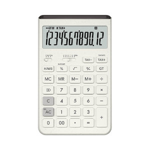 カシオ デザイン電卓 Comfyジャスト型 オフホワイト JT-200T-WE-N-イメージ2