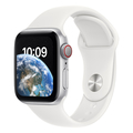 Apple Apple Watch SE(GPS + Cellularモデル)- 40mm シルバーアルミニウムケースとホワイトスポーツバンド - レギュラー MNPP3JA