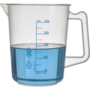 トラスコ ポリプロピレン青目盛ビーカー　２５０ｍｌ（取手付） HPB-250-イメージ2