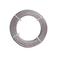 トラスコ中山 TRUSCO　ステンレスワイヤロープ　ナイロン被覆　Φ1．0（1．5）X5m CWC-1S5