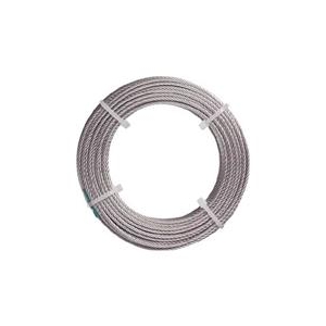 トラスコ中山 TRUSCO　ステンレスワイヤロープ　ナイロン被覆　Φ1．0（1．5）X5m CWC-1S5-イメージ1