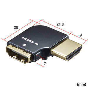 サンワサプライ HDMIアダプタ L型(右) AD-HD28LYR-イメージ10