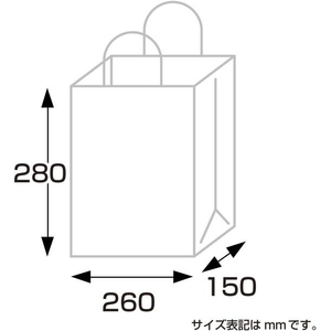 タカ印 手提げ袋 レースィ 260×150×280mm 10枚 FCE165Z-50-6612-イメージ7